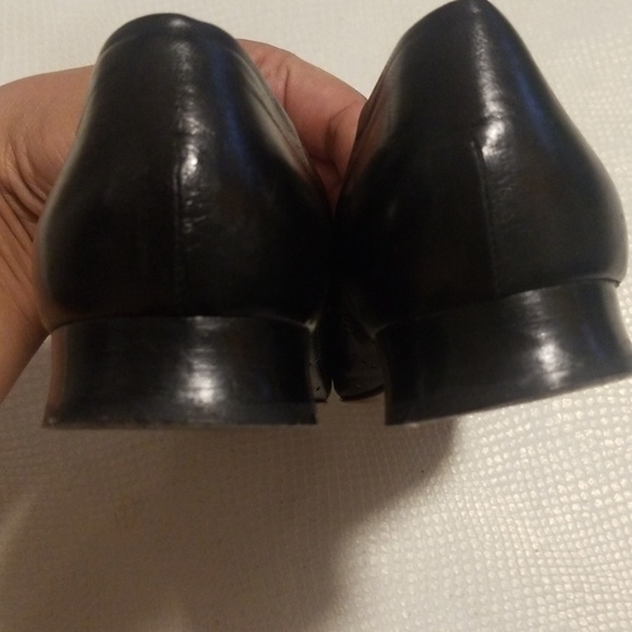 Chanel black square toe loafers flats size 38/US 7 - Picture 8 of 8